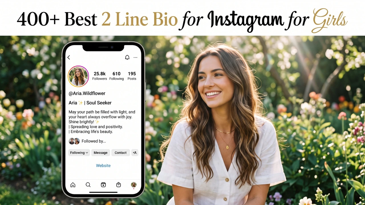 2 line bio for instagram for girl