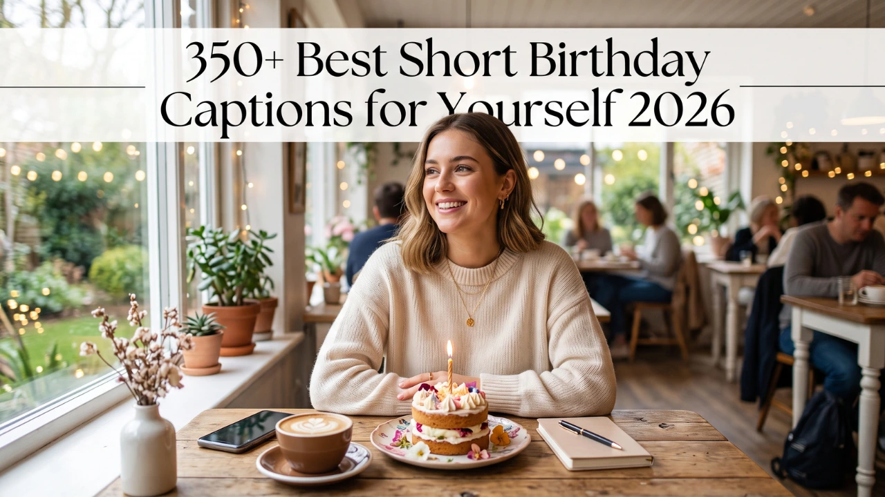 short birthday captions for yourself